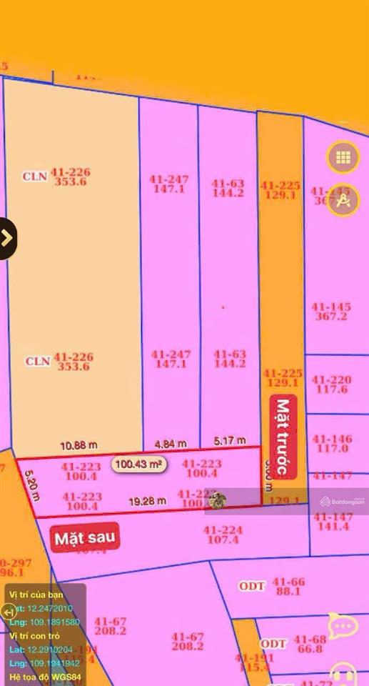 Rẻ vị trí đẹp. bán lô đất đẹp 2 mặt hẻm ô tô nguyễn chích p vĩnh hoà. 100,4m², 3,65 tỷ