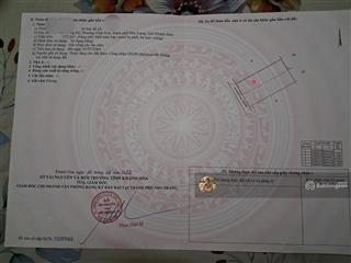 Bán đất hẻm cách đường thân nhân trung 40m, hòn xện, p vĩnh hoà.,86.6m2,ngang 5m. 3.4 tỷ