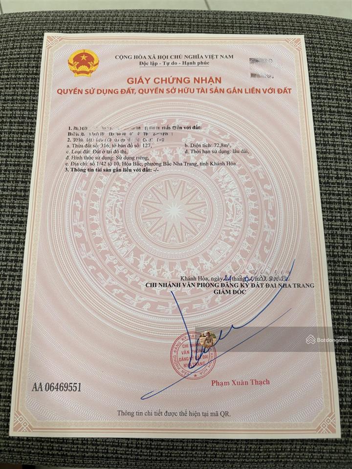 Hàng hiếm. bán đất hẻm ô tô sát đường điện biên phủ cách biển 450m. 73,2m², ngang 6,84m