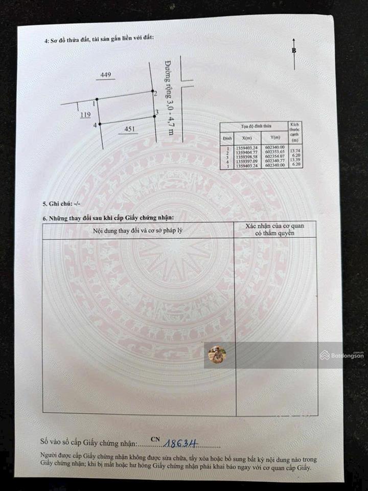Chính chủ nhờ bán lô đất. 84m2, 6,2m  hướng đông  hẻm nguyễn chích  vĩnh hoà. 3.6 tỷ