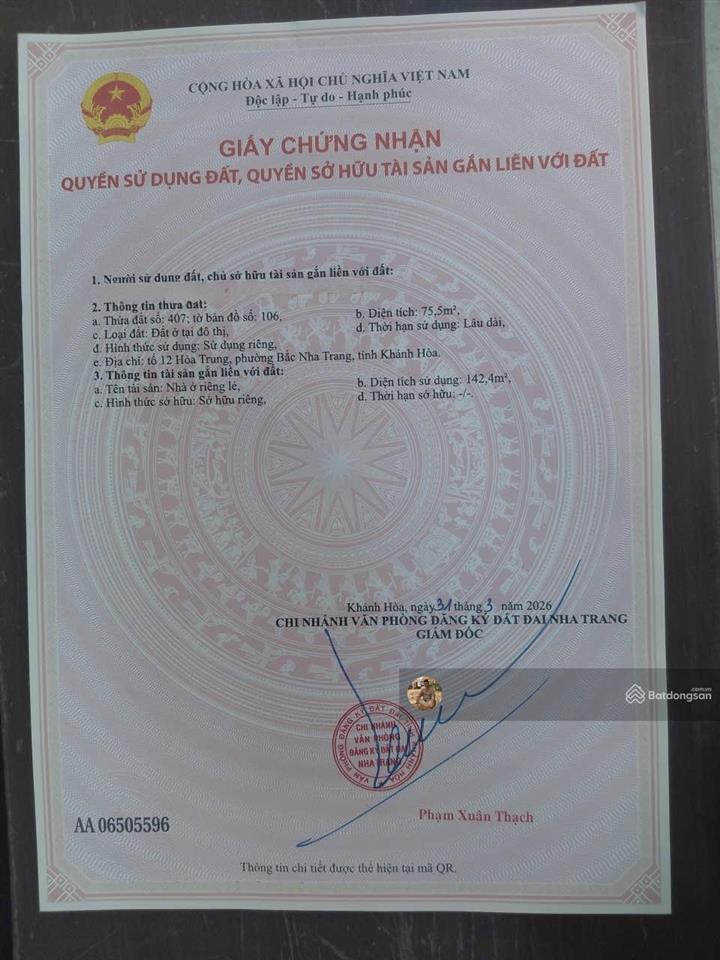 Chính chủ gửi bán nhà mới đẹp 2 tầng 1 tum hẻm hòa trung vĩnh hòa. 75.5m2, giá chỉ 4.2 tỷ