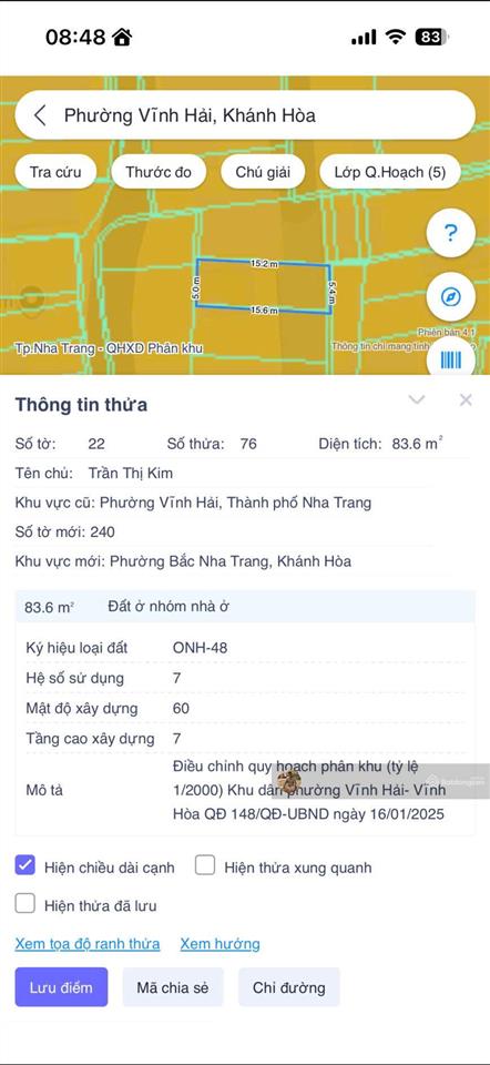 Chính chủ gửi bán nhà còn mới hẻm ô tô phú xương, vĩnh hải. 83.7 m2. giá chỉ 4.35 tỷ