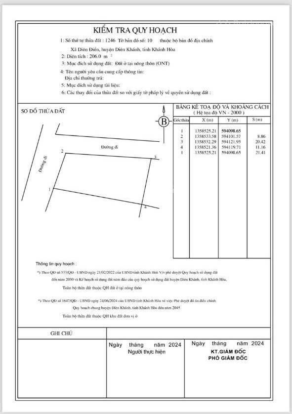 Giá tốt khu vực chủ nhờ bán lô góc đẹp diên điền, 206m2 ngang 9m. giá chỉ 1.45 tỷ
