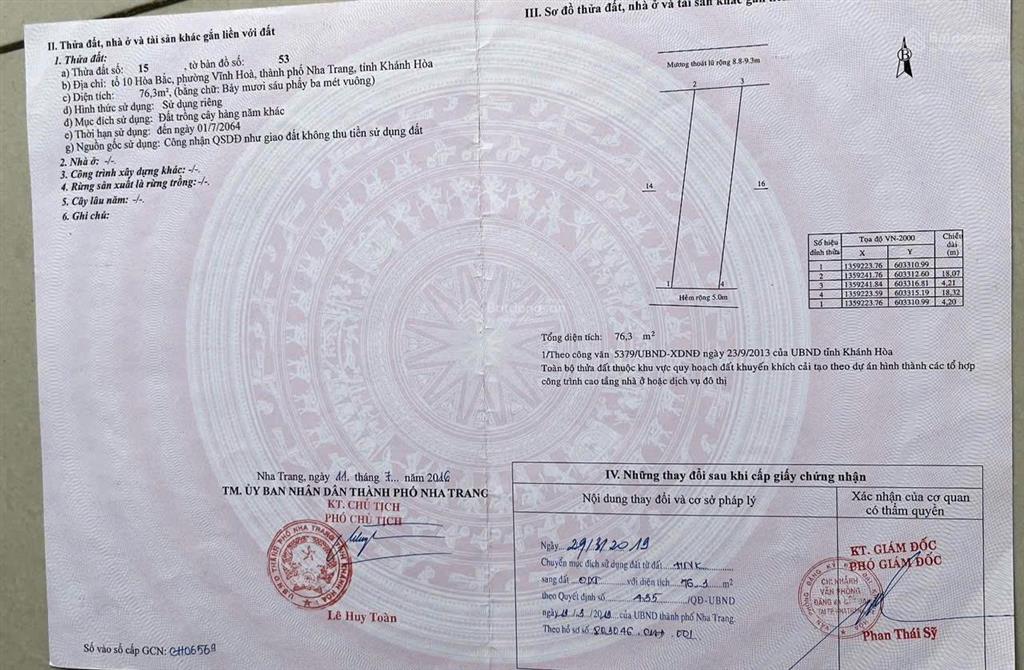 Chính chủ gửi bán nhà 2 tầng mới đẹp cách biển 500m sát đường điện biên phủ. p vĩnh hòa.
