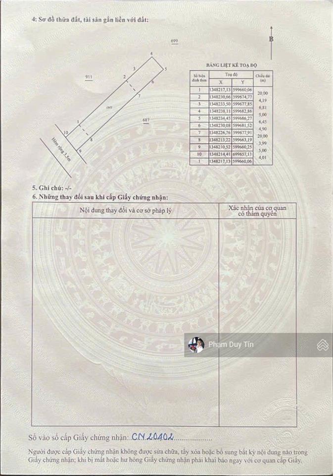 Bán đất hẻm đường đồng bò ngay ngã 3 phước đồng. giá tốt khu trung tâm xã phước đồng
