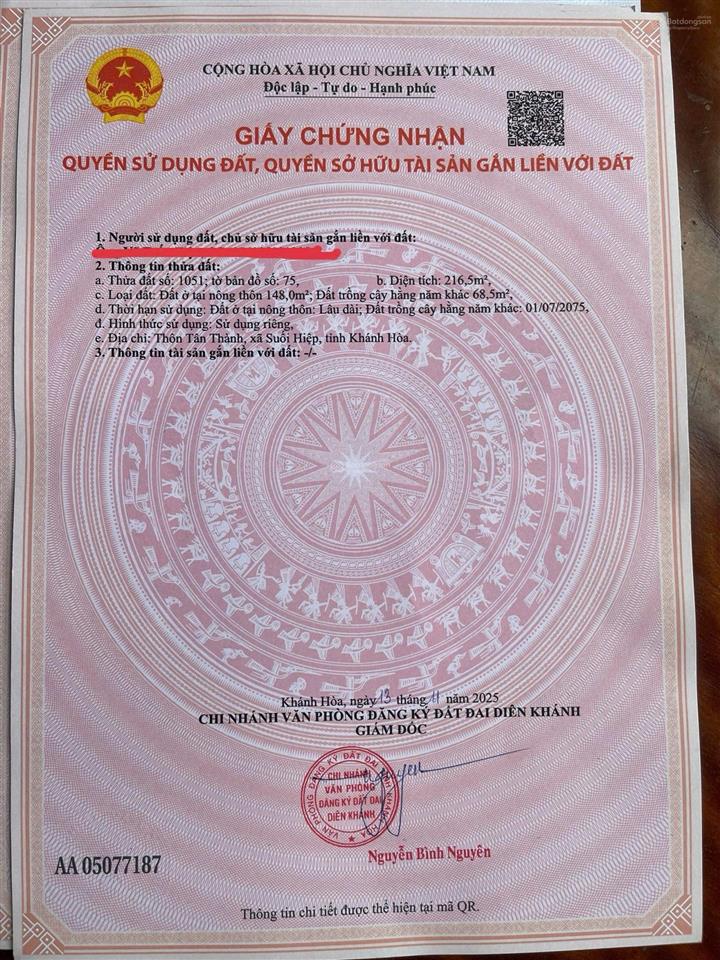 Bán lô đất thổ cư mặt tiền hương lộ 39 suối hiệp.  0969 876 ***