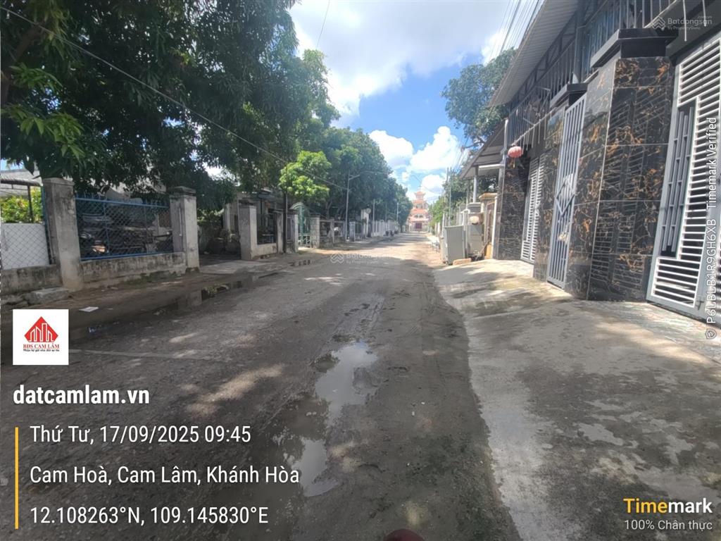 Đất thổ cư cam lâm 110.4m2 gần đầm thủy triều, đường 7m quy hoạch 11m, sổ sẵn.  0969 876 ***