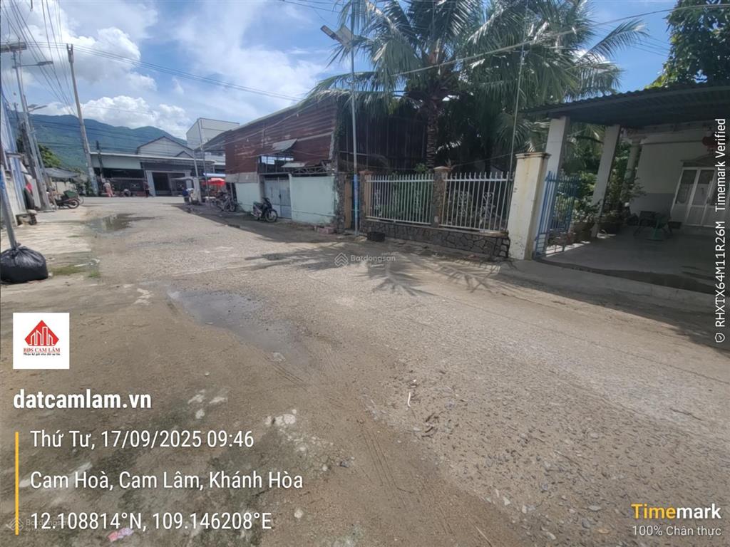 Đất thổ cư cam lâm 110.4m2 gần đầm thủy triều, đường 7m quy hoạch 11m, sổ sẵn.  0969 876 ***