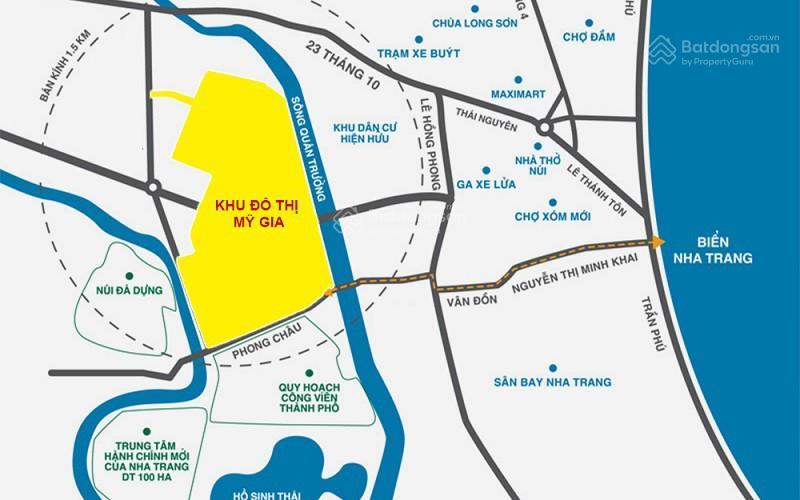 Bán lô đất mỹ gia nha trang hướng đb, gần bệnh viện yersin nha trang