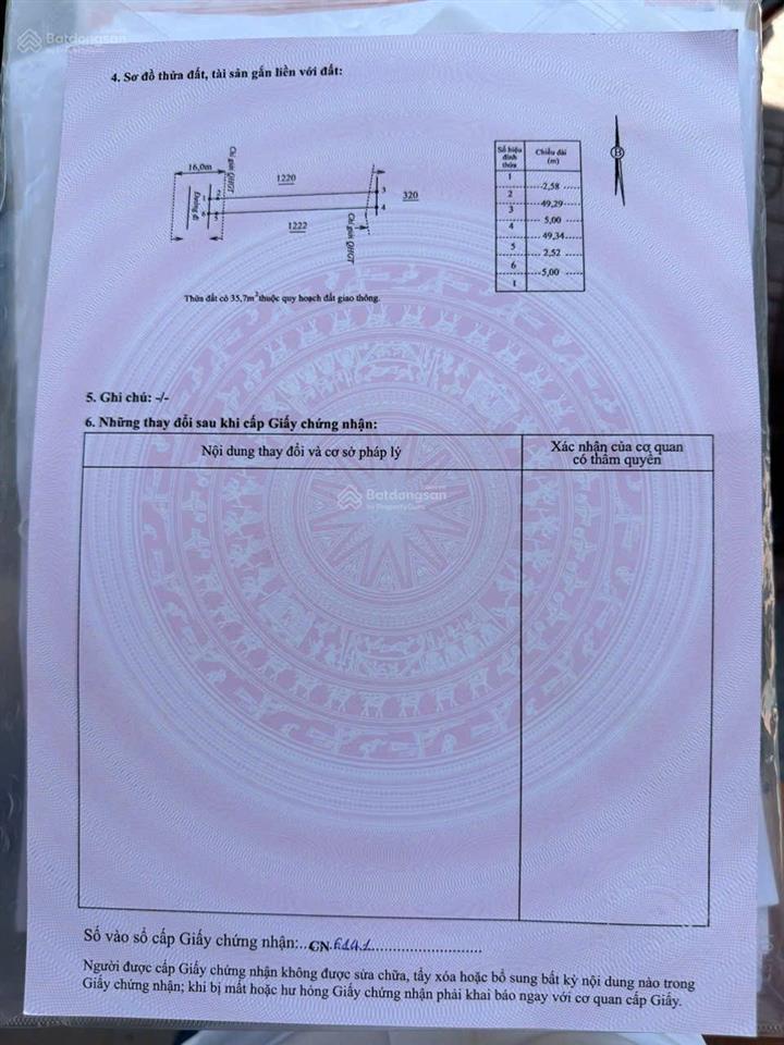 Bán lô đất mặt tiền đường lớn an định, diên phước, diên khánh, khánh hoà, giá chỉ 1.85 tỷ