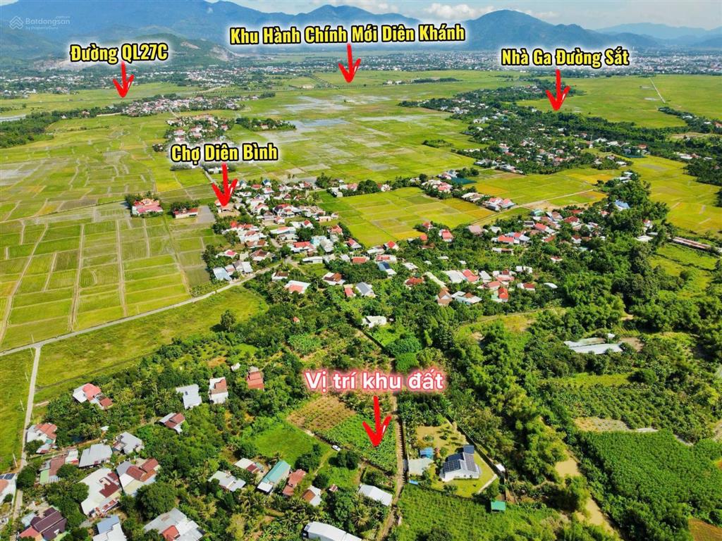 Bán đất diên bình, diên khánh cũ nay là xã suối hiệp