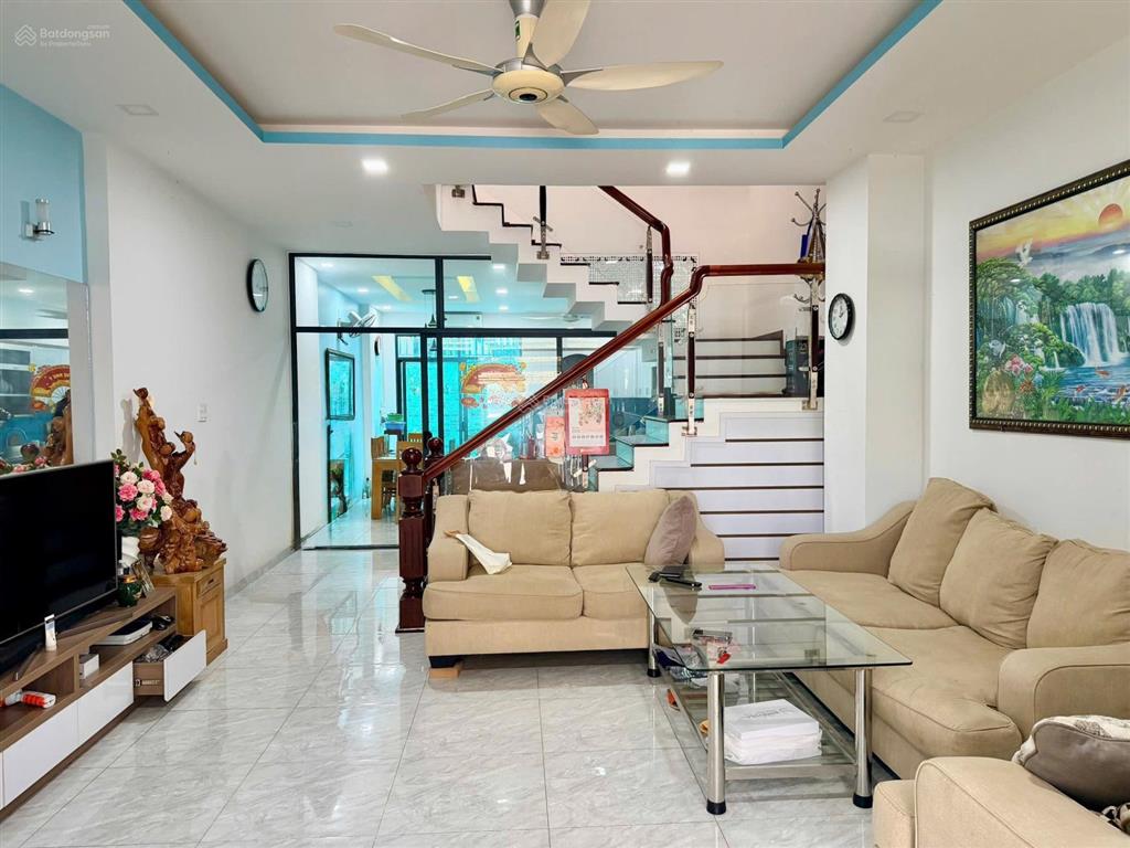 Cho thuê nhà 3 tầng kđt mỹ gia (gói 2), 100m2, 3pn  4wc, full nội thất, 25tr/th