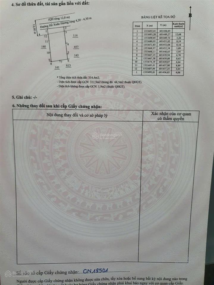 Bán nhà cấp 4 hồ xuân hương, phường phước hòa, nay thuộc phường nha trang. dt 312.5m2 ngang 12.6m