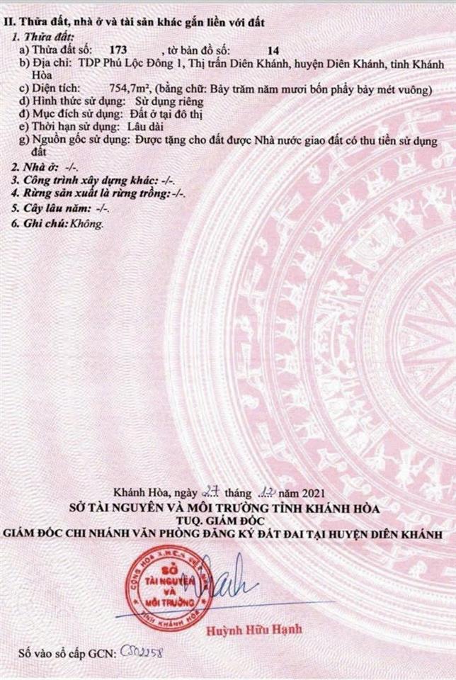 Bán lô đất giá ngộp full thổ view sông cái, diên khánh chỉ 11.2tr/m2, đường oto tận nơi