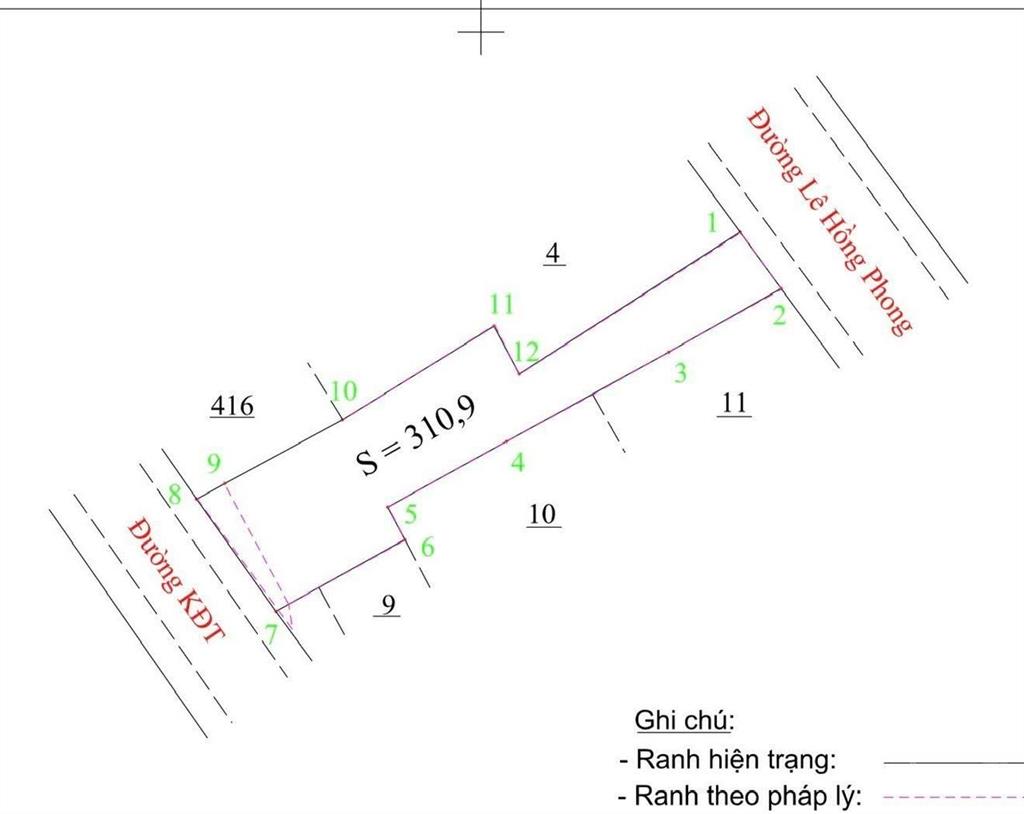Bán lỗ hơn thị trường đến 25%, đất 2 mặt tiền đường lê hồng phong gần 300m2 chỉ còn 19 tỷ
