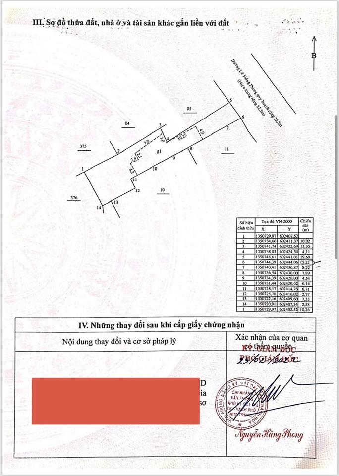 Bán lỗ hơn thị trường đến 25%, đất 2 mặt tiền đường lê hồng phong gần 300m2 chỉ còn 19 tỷ
