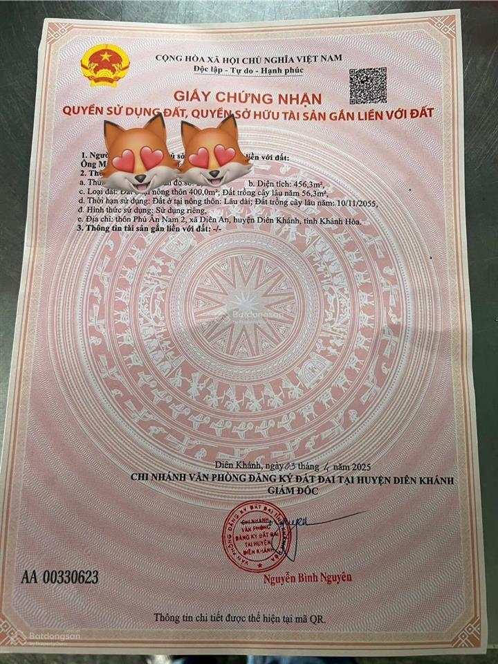 Chỉ hơn 37triệu/m2 bao tốt đầu tư mặt tiền đường 23/10  diên an, mặt tiền rộng trên 10m