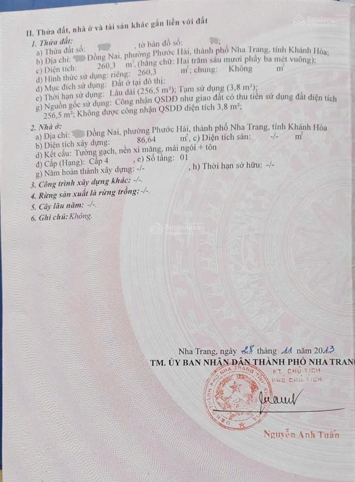 Hàng ngộp trong trung tâm thành phố nha trang chỉ có 37tr/m2