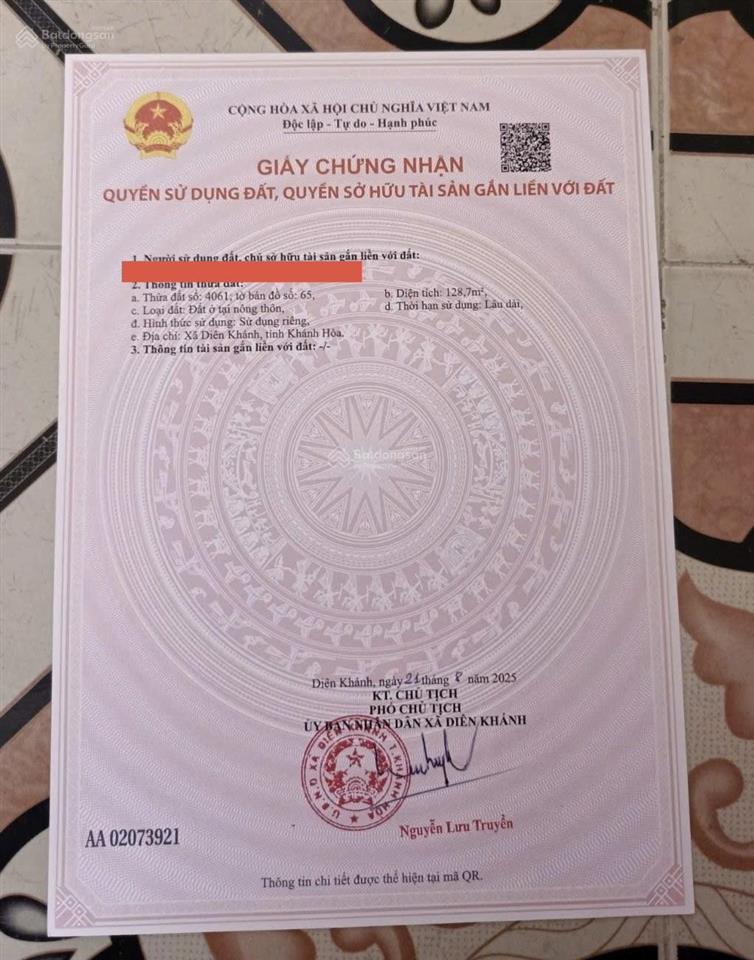 Chính chủ cần bán lô đất nằm đường số 22 khu đô thị phú ân nam 2, diên an (xã lỗ bán nhanh)