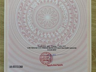 Chỉ 920 triệu sỡ hữu ngay 191 m2 thổ cư tại suối tiên  diên khánh, khu dân cư hiện hữu, đường ô tô