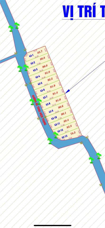 Chỉ 720 triệu sở hữu lô đất giáp quốc lộ 1a tại xã cam tân, 90 m2 thổ cư, đường ô tô, khu dân cư