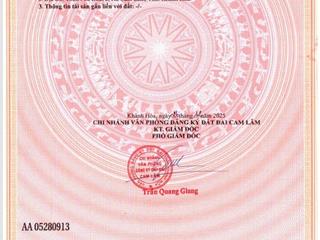 Chỉ 720 triệu sở hữu lô đất giáp quốc lộ 1a tại xã cam tân, 90 m2 thổ cư, đường ô tô, khu dân cư