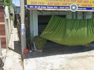 Bán nhà mặt tiền quốc lộ 1a tại xã cam thành bắc, cam lâm khu dân cư giữ lại chỉ 2.2 tỷ, có thổ cư