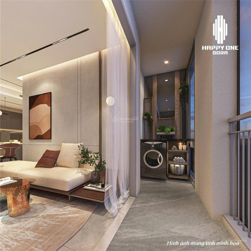 Bán căn hộ 2pn happy one sora, cam kết cho thuê, htls 0%, chiết khấu 17,5% giá chỉ từ 45.9 tr/m2