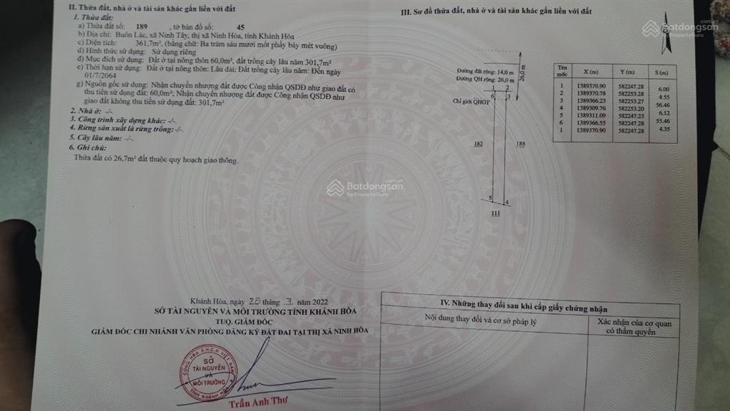Cần bán siêu phẩm gần khu công nghiệp ninh xuân đường rộng 26m trong kdc