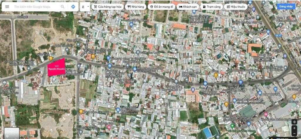 Bán đất mặt tiền đường nguyễn khuyến, phường bắc nha trang  diện tích lớn, giá tốt, vị trí đẹp