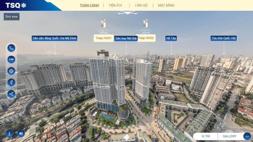 Bán chung cư toà tháp đôi kepler land mỗ lao hà đông. dt 72m2 (2pn2vs). hđmb. 96tr/m2. 0943 085 ***