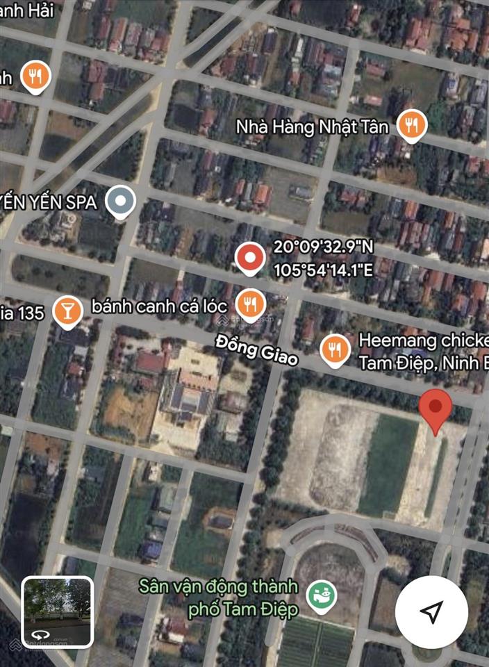 Bán đất mặt đường lê lợi phường tam điệp tp ninh bình. dt 100m2 (mt 5m). giá 2.8tỷ.  0943 085 ***