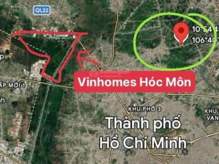 1,6 tỷ đất 105m2 = 8.5 x 11.9m, thổ cư 67.9 m2. sát cạnh vinhomes hóc môn, hh mg ạ