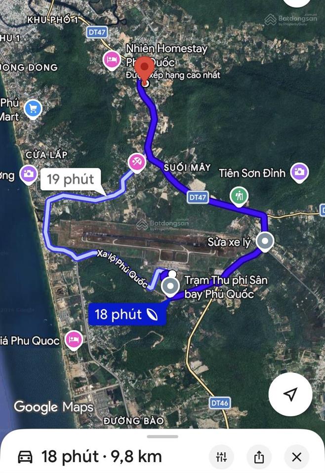 Bán gấp 2711m2 mặt tiền dt47 có 1400m2 thổ cư cách dinh cậu 6,8km giá 50 tỷ (tl) 0931 283 ***