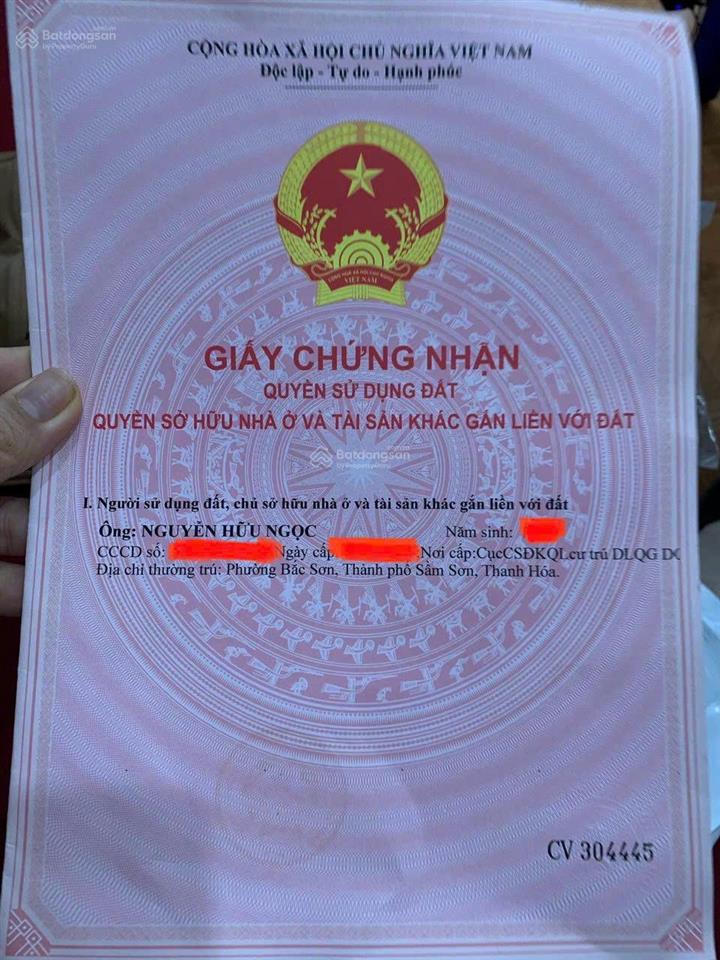 Chính chủ bán nhanh lô đất tại tp sầm sơn, thanh hoá