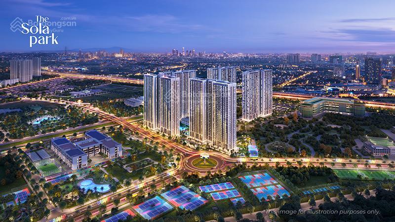 Bán căn 1n+ g1 sola park smart city 43m2, 1pn + 1wc, hướng nam, chính chủ giá tốt