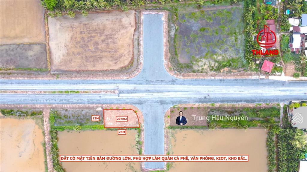 Đất góc 2 mặt tiền đường 3/2 nối dài ngay ngã tư cầu tà niên, lộ 22m, 25x13m quy hoạch full thổ cư