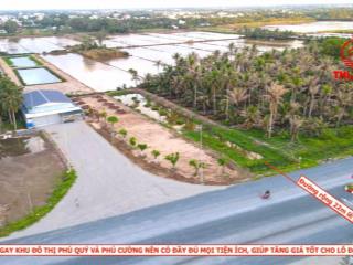 Đất 2 mặt tiền đường 3 tháng 2 nối dài gần ngã tư cầu kênh cụt, lộ 38m, 16x67m, 263m2 thổ cư, shr