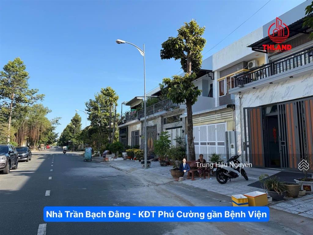 Nhà trần bạch đằng kđt phú cường kế bệnh viện, lộ 10m, 5x20m, 2 tầng, 1 khu kinh doanh + 2 ngủ 2 wc