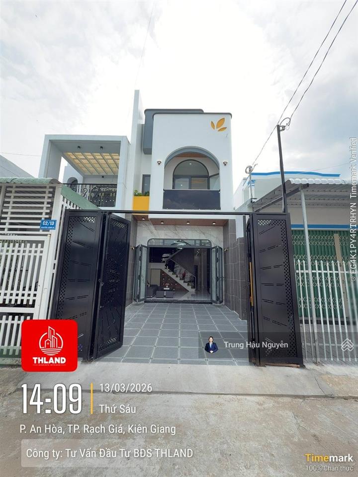 Nhà nguyễn cảnh dị kdc tỉnh uỷ ngay trung tâm rạch giá, lộ 11.5m, 4.5x17.5m, 2 tầng 3 toilet 4 ngủ