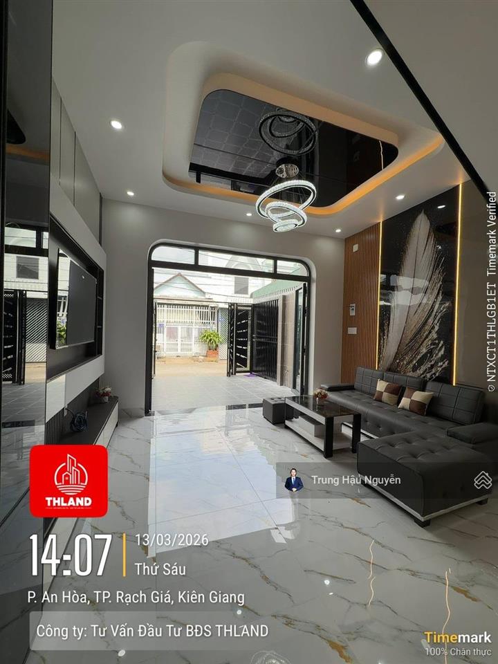 Nhà nguyễn cảnh dị kdc tỉnh uỷ ngay trung tâm rạch giá, lộ 11.5m, 4.5x17.5m, 2 tầng 3 toilet 4 ngủ