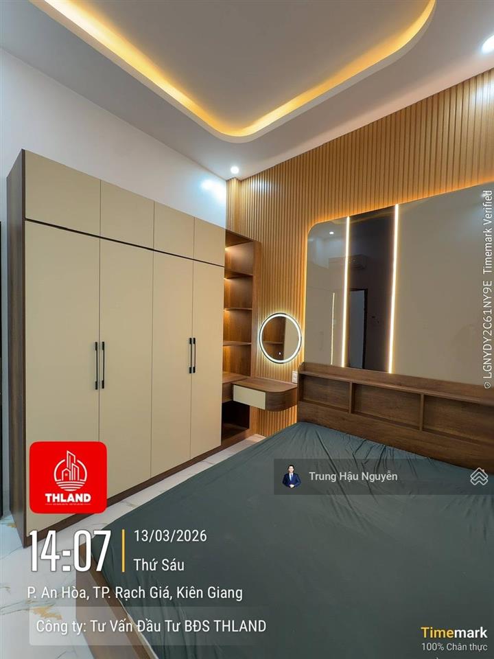 Nhà nguyễn cảnh dị kdc tỉnh uỷ ngay trung tâm rạch giá, lộ 11.5m, 4.5x17.5m, 2 tầng 3 toilet 4 ngủ