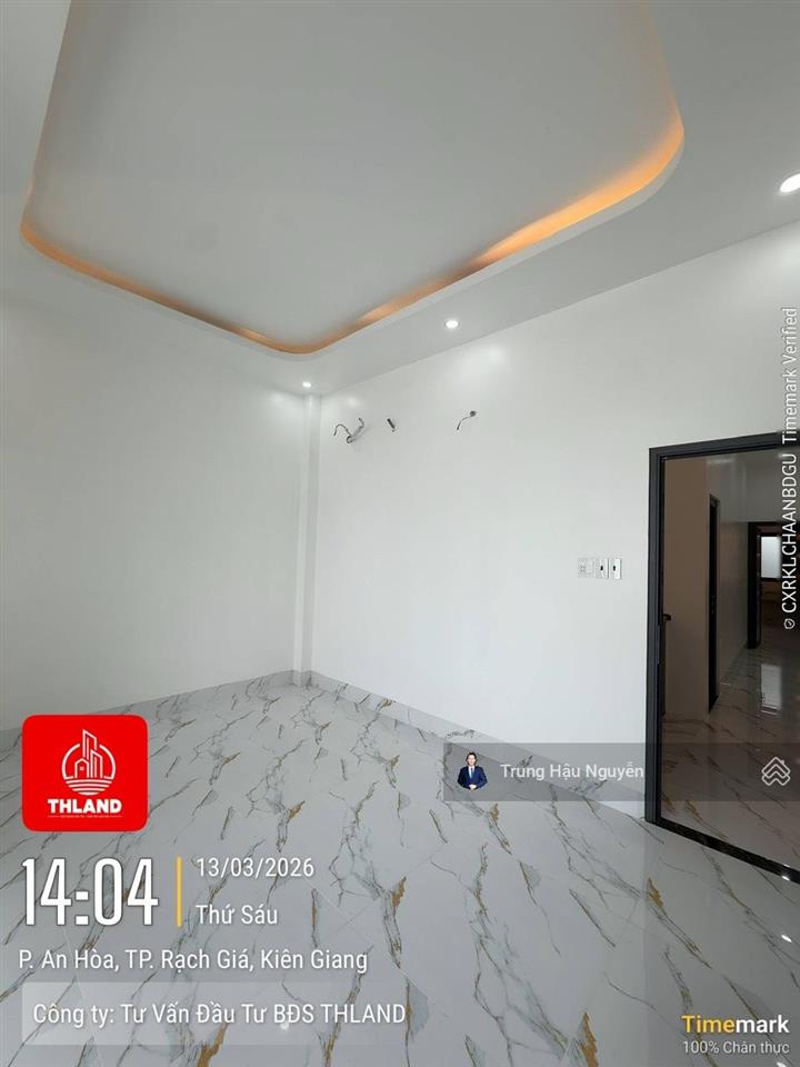 Nhà nguyễn cảnh dị kdc tỉnh uỷ ngay trung tâm rạch giá, lộ 11.5m, 4.5x17.5m, 2 tầng 3 toilet 4 ngủ