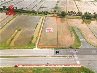 Đất mặt tiền đường 3/2 nối dài gần cầu vàm bà lịch xã bình an, lộ 38m, 27x104m, quy hoạch thổ cư sh