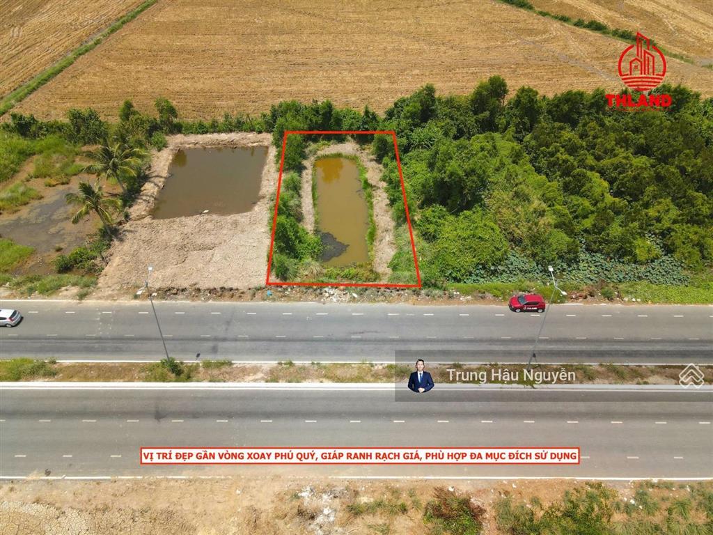 Đất mặt tiền đường 3 tháng 2 nối dài gần vòng xoay kđt phú quý, lộ 38m, 20x40m quy hoạch thổ cư shr