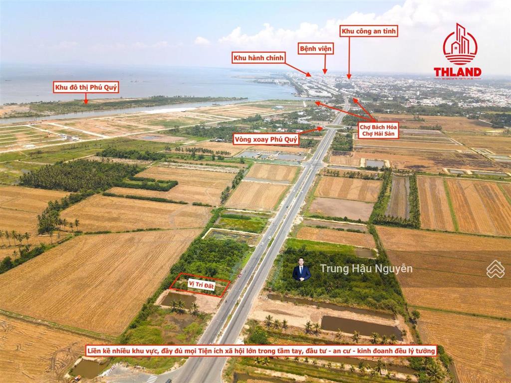 Đất mặt tiền đường 3 tháng 2 nối dài gần vòng xoay kđt phú quý, lộ 38m, 20x40m quy hoạch thổ cư shr