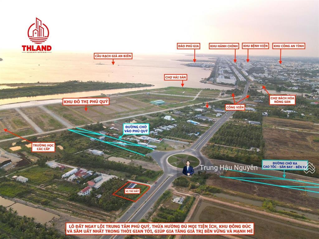 Đất góc 2 mặt tiền 3 tháng 2 nối dài ngay vòng xoay kđt phú quý, lộ 38m, 35x33m, quy hoạch thổ cư