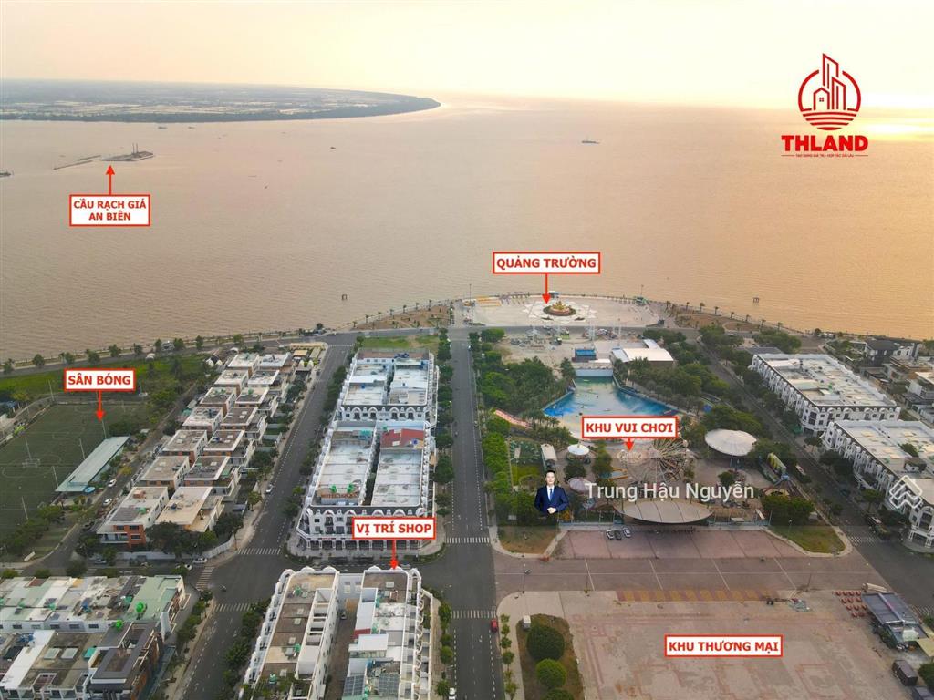 Shophouse góc 3 mặt tiền dương thị sen  đảo phú gia phú cường, lộ 22m, 14x24m, 4 tầng, nhà thô shr