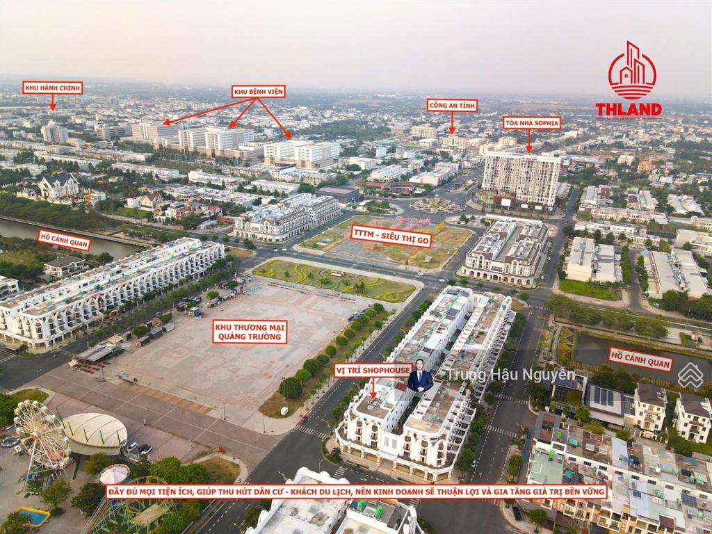 Shophouse góc 3 mặt tiền dương thị sen  đảo phú gia phú cường, lộ 22m, 14x24m, 4 tầng, nhà thô shr