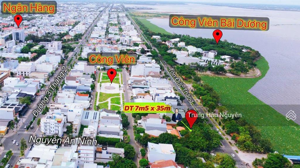 Đất mặt tiền tôn đức thắng gần vincom. lộ 37m, view biển và công viên, 7.5x35m, full thổ cư, shr
